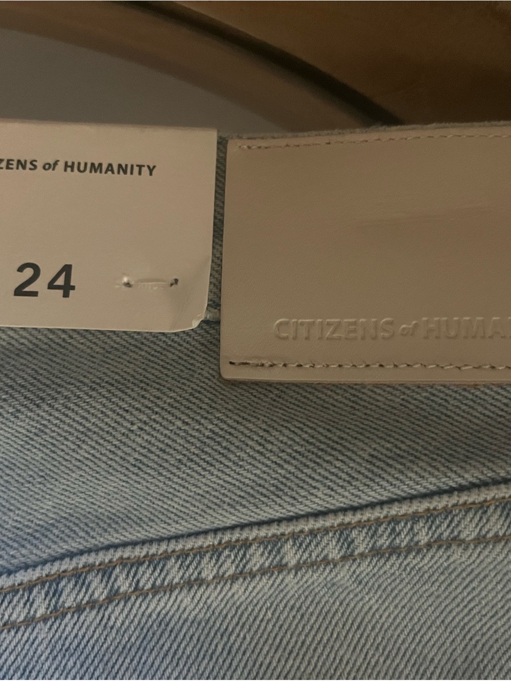 Citizens Of Humanity Light Blue Straight Denim Skirt - Picture 4 of 4